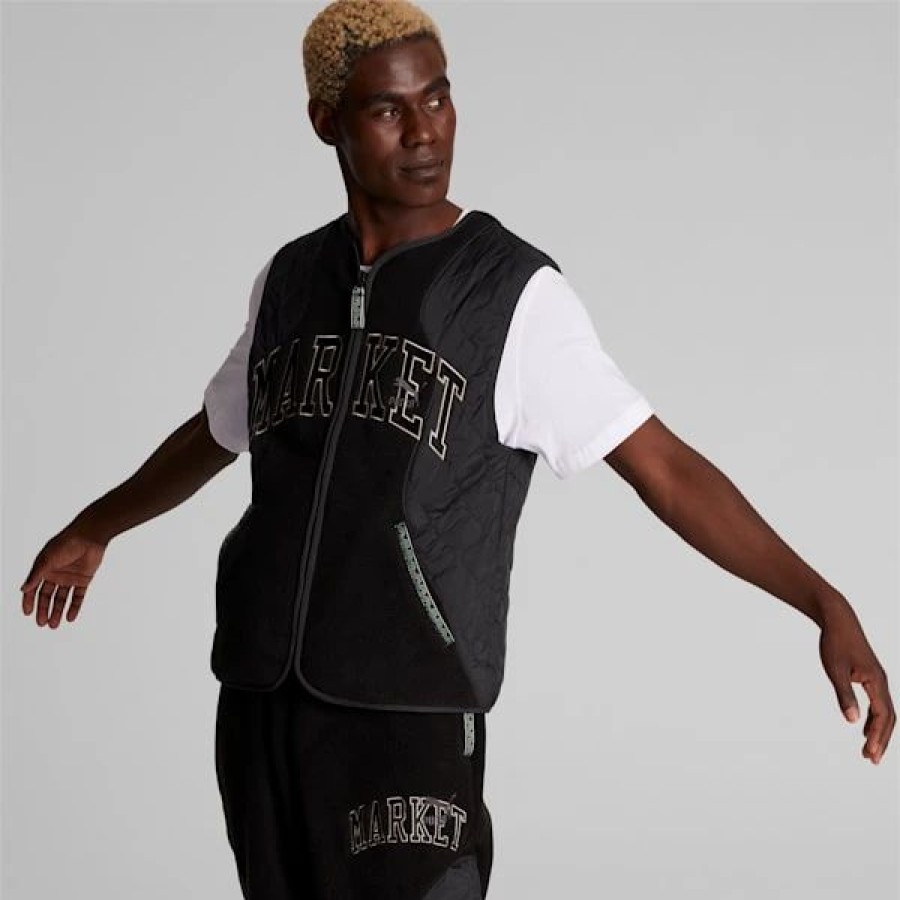 Clothing * | Puma X Market Men'S Vest Puma Black