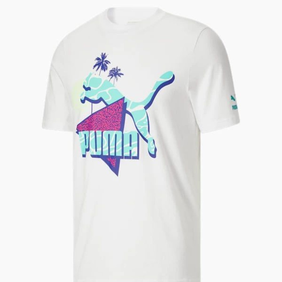 Clothing * | Spring Fling Classics Big Logo Men'S Tee Puma White