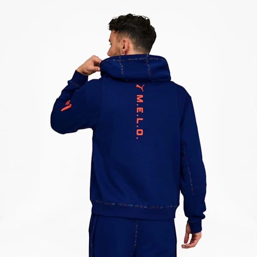 Sports * | Puma X Lamelo Ball Rare Men'S Basketball Hoodie Elektro Blue