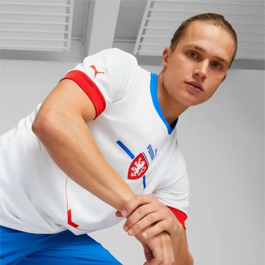 Clothing * | Czech Republic Away '22/'23 Men'S Replica Jersey Puma White