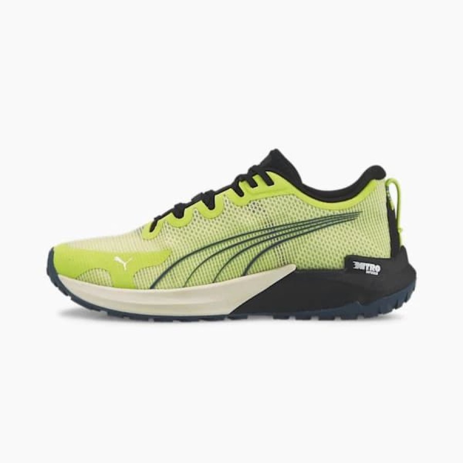 Shoes * | Fast-Trac Nitro Men'S Running Shoes Light Lime-Puma Black