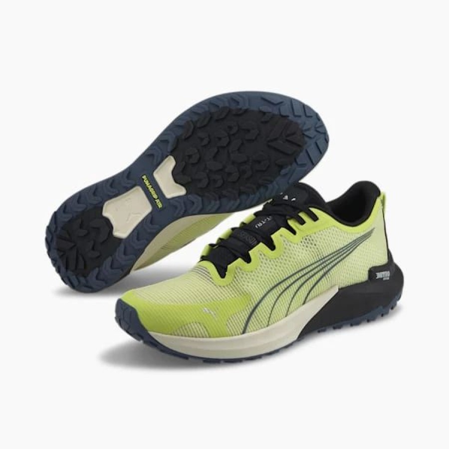 Shoes * | Fast-Trac Nitro Men'S Running Shoes Light Lime-Puma Black