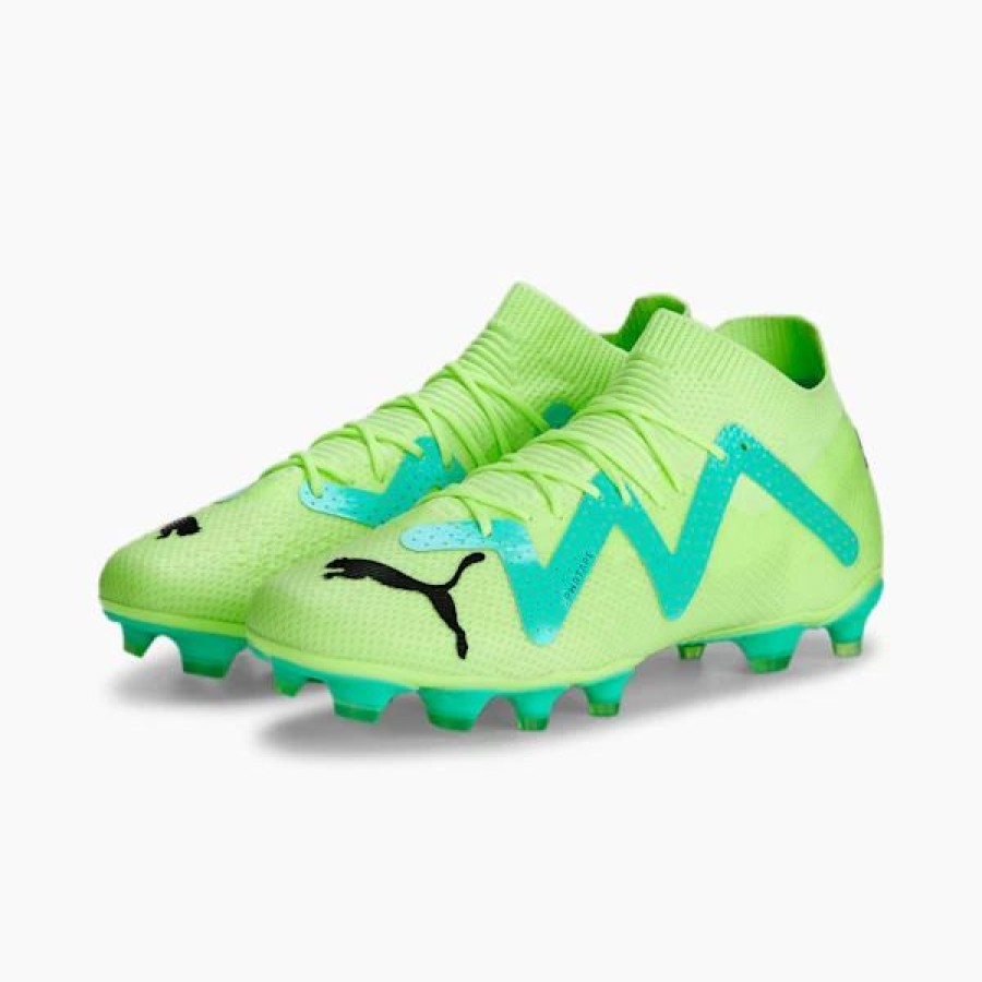 Shoes * | Future Pro Fg/Ag Soccer Cleats Fast Yellow-Puma Black-Electric Peppermint