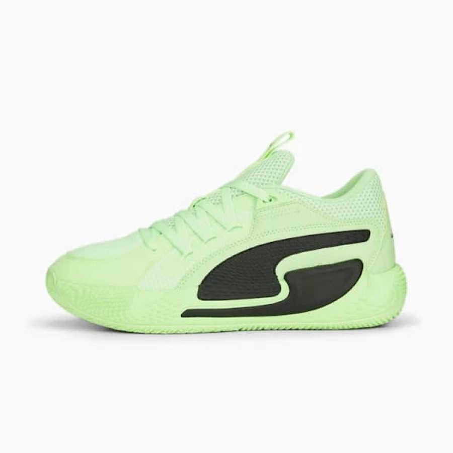 Shoes * | Court Rider Chaos Basketball Shoes Fizzy Lime-Puma Black