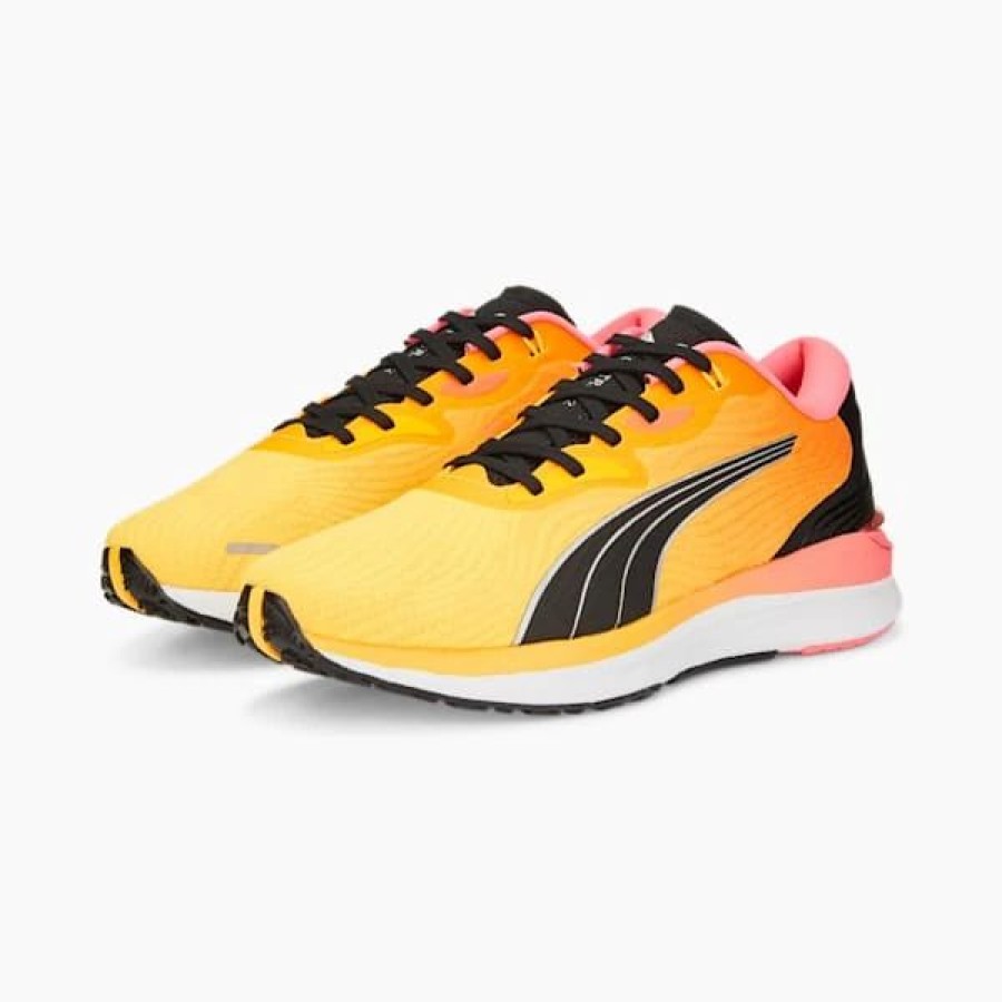 Sports * | Electrify Nitro 2 Men'S Running Shoes Sun Stream-Sunset Glow-Puma Black