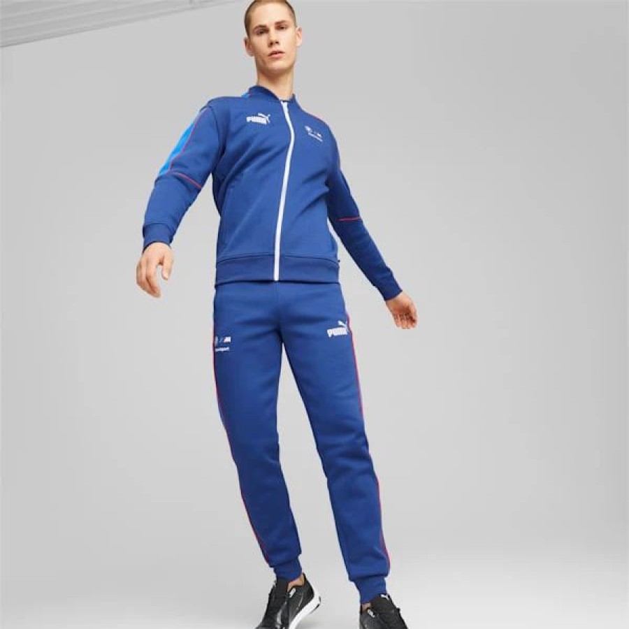 Sports * | Puma Bmw M Motorsport Mt7 Men'S Track Jacket Pro Blue-M Color