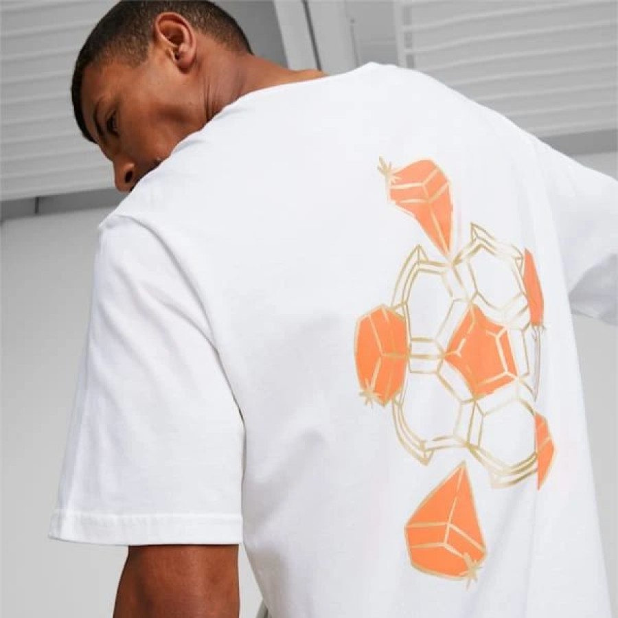 Sports * | Neymar Jr Dream Chaser Men'S Soccer Graphic Tee Puma White