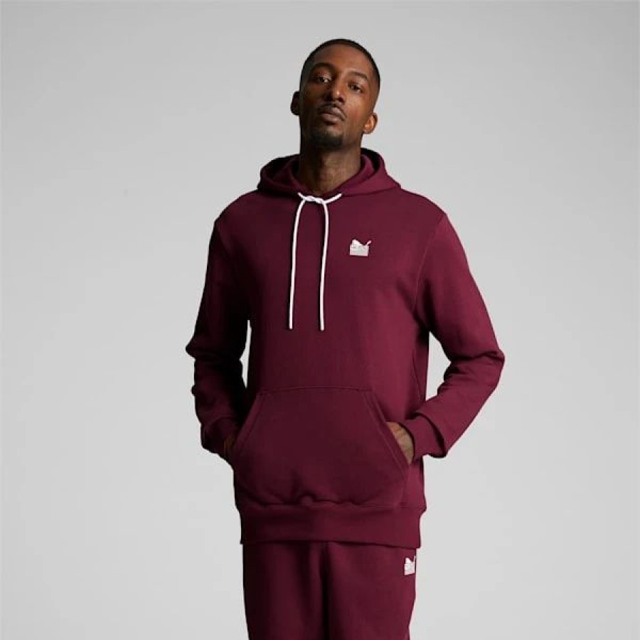 Clothing * | Puma X Tmc Everyday Hussle Hoodie Burgundy