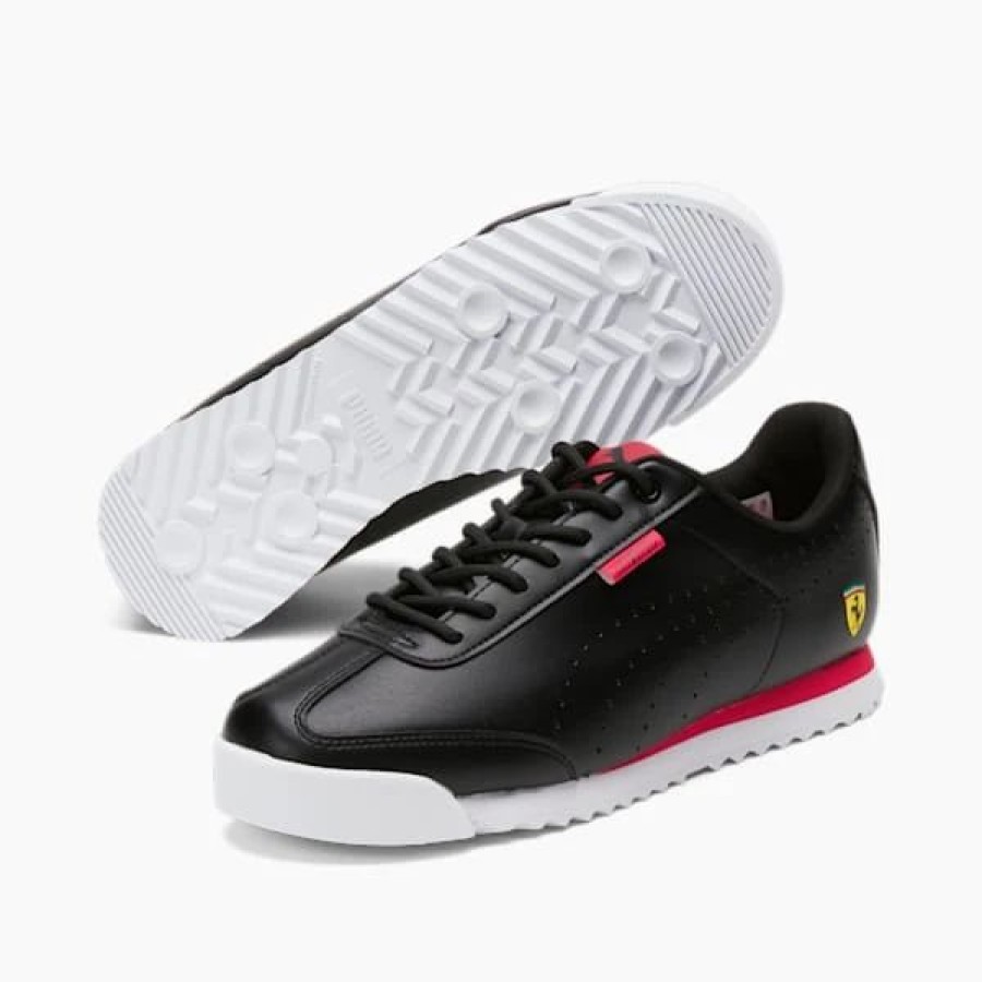 Shoes * | Scuderia Ferrari Roma Via Perforated Motorsport Sneakers Puma Black