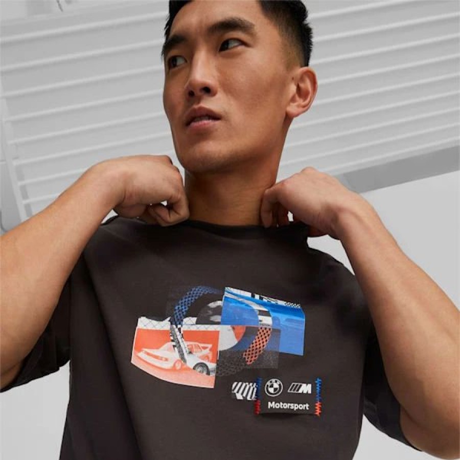 Sports * | Bmw M Motorsport Men'S Statement Car Graphic Tee Puma Black