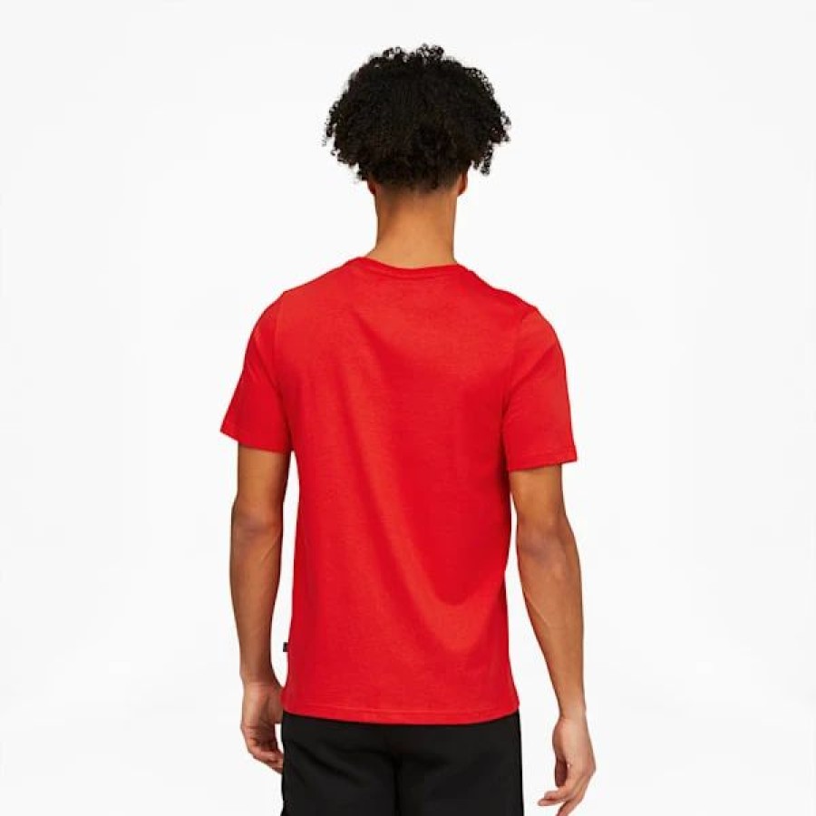 Clothing * | Puma Power Logo Men'S Tee High Risk Red