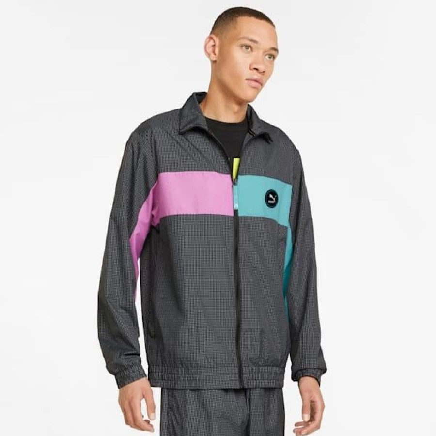 Clothing * | Sportswear By Puma Woven Men'S Jacket Puma Black