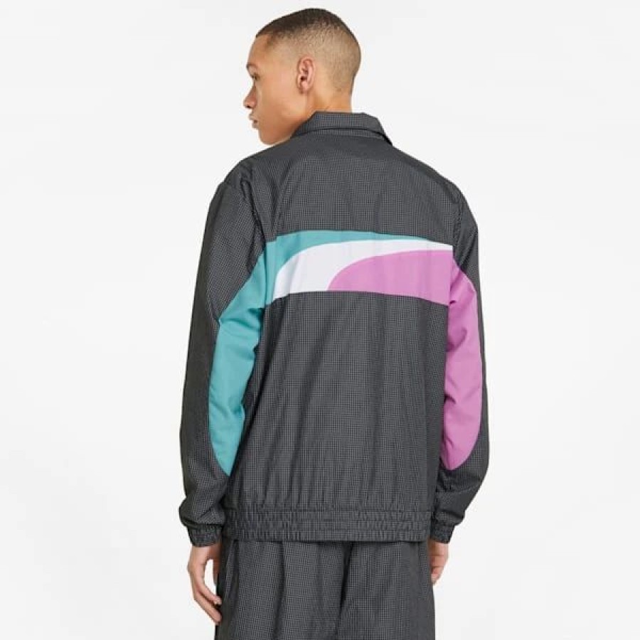 Clothing * | Sportswear By Puma Woven Men'S Jacket Puma Black