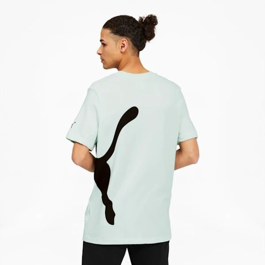 Clothing * | Puma Oversized Logo Men'S Tee Ice Flow