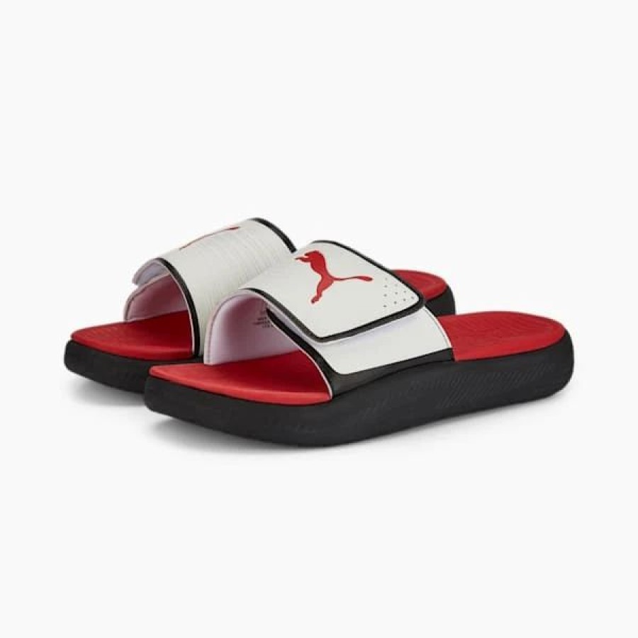 Shoes * | Softride Men'S Slides Puma Black-Puma Red-Puma White