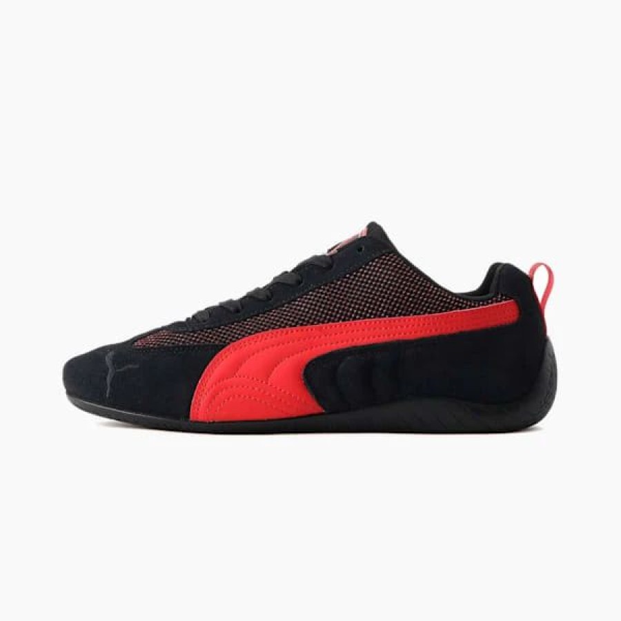 Shoes * | Scuderia Ferrari Metal Energy Speedcat Driving Shoes Puma Black-Rosso Corsa