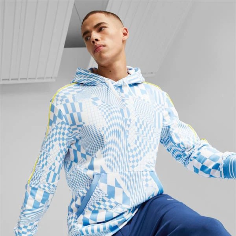 Sports * | Puma Bmw M Motorsport Men'S Statement Hoodie Day Dream-Aop