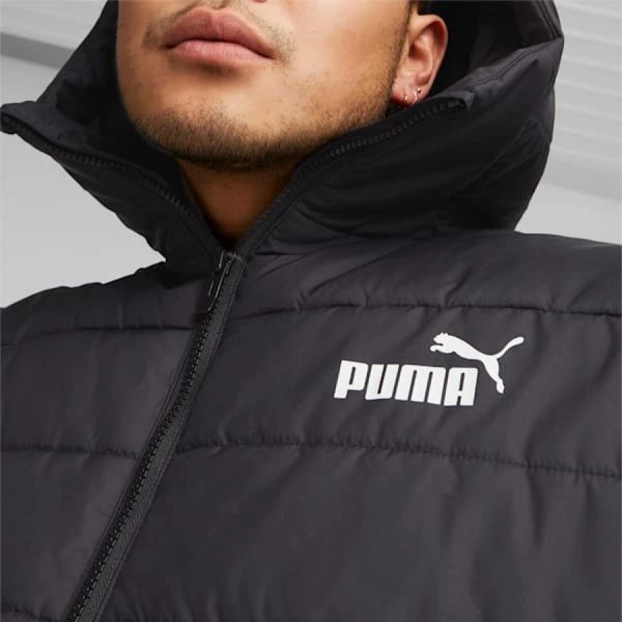 Clothing * | Essentials Men'S Padded Jacket Puma Black