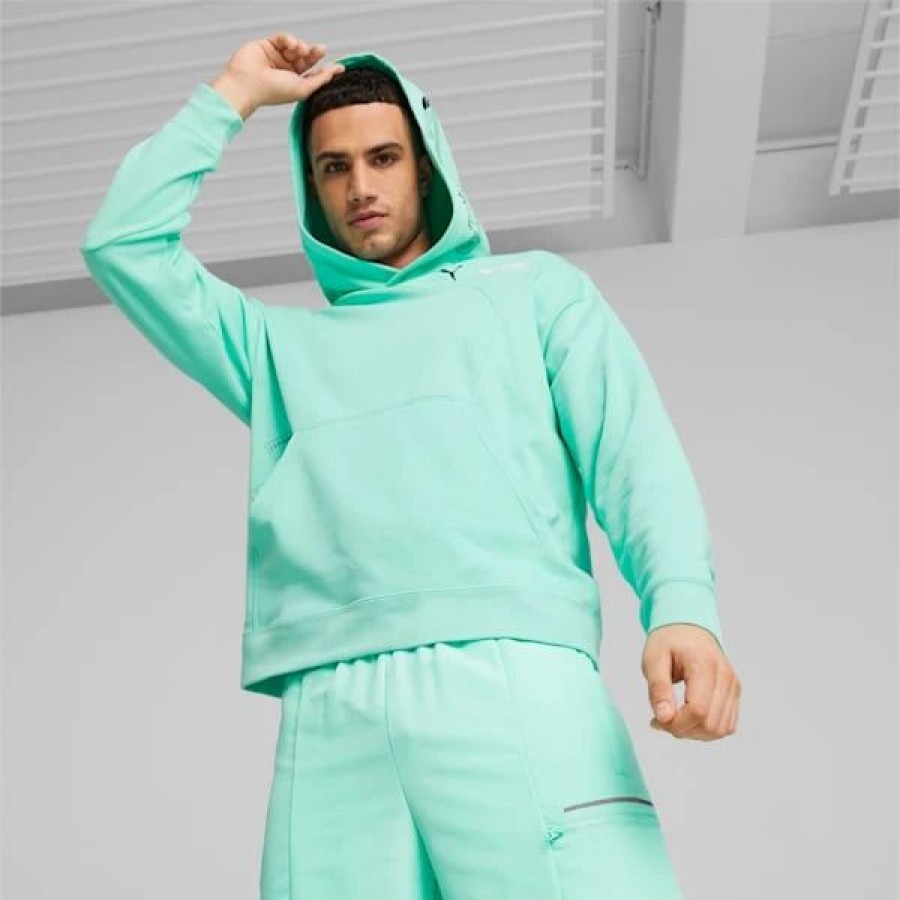 Sports * | Puma Mercedes-Amg Petronas Motorsport Men'S Statement Hoodie Mint