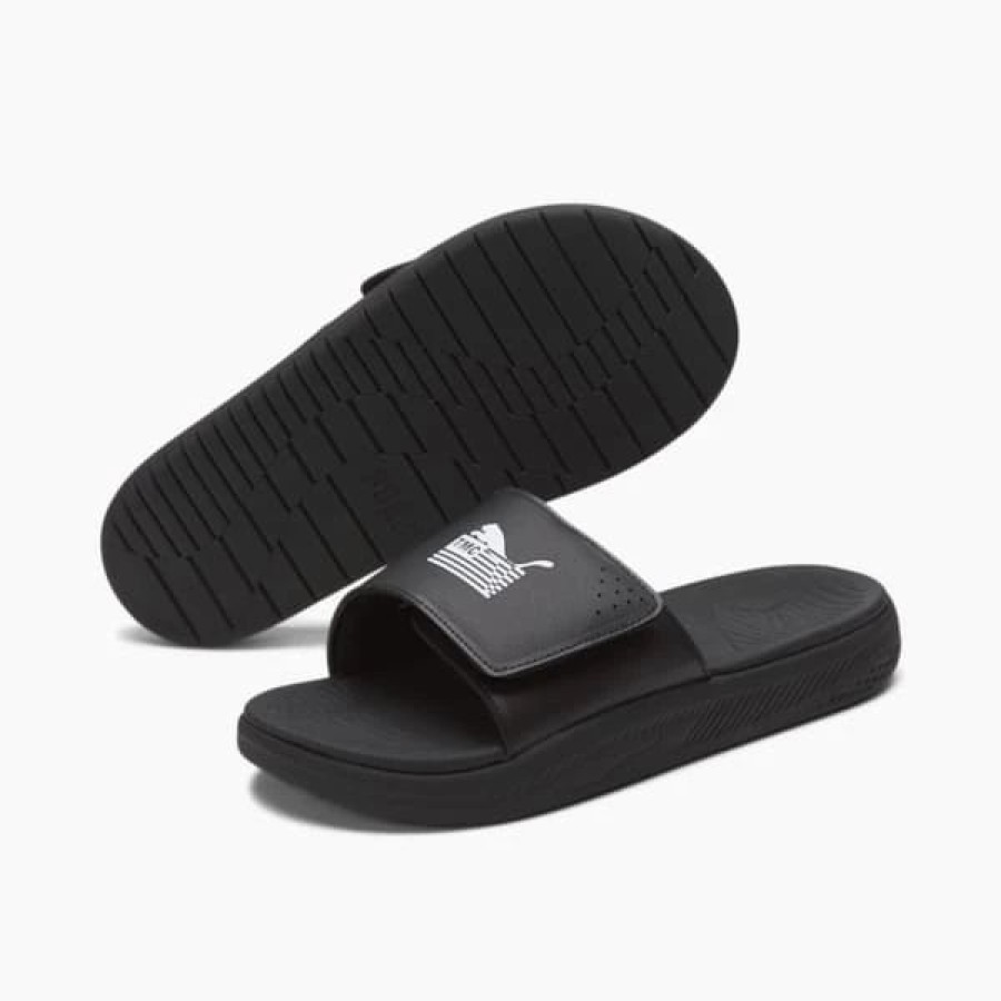 Shoes * | Puma X Tmc Softride Slides Puma Black-Puma White