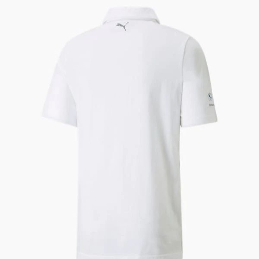 Sports * | Bmw M Motorsport Graphic Men'S Polo Shirt Puma White