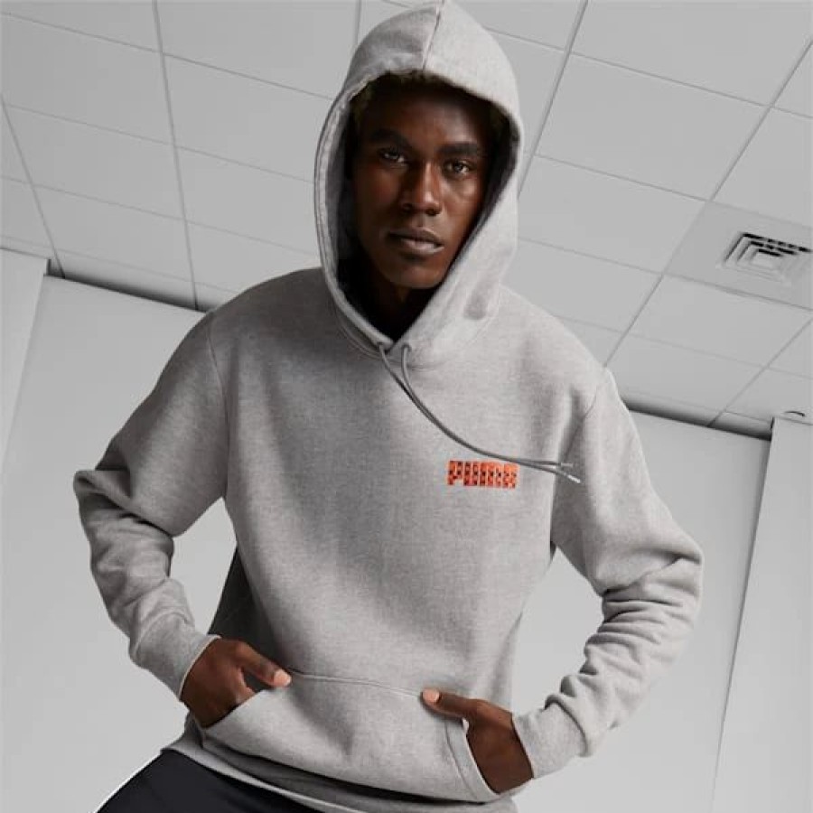 Clothing * | Puma Speed Cat Men'S Hoodie Medium Gray Heather