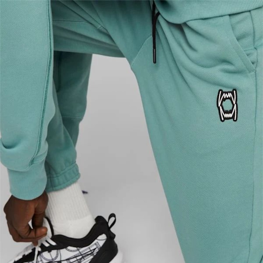 Sports * | Puma Pivot Emb Men'S Basketball Sweatpants Adriatic