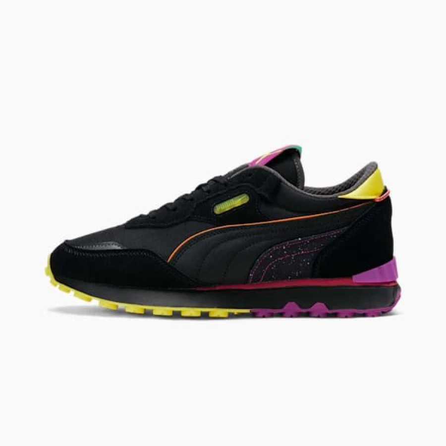 Shoes * | Rider Fv Ski Club Sneakers Puma Black-Russet Orange-Nrgy Yellow