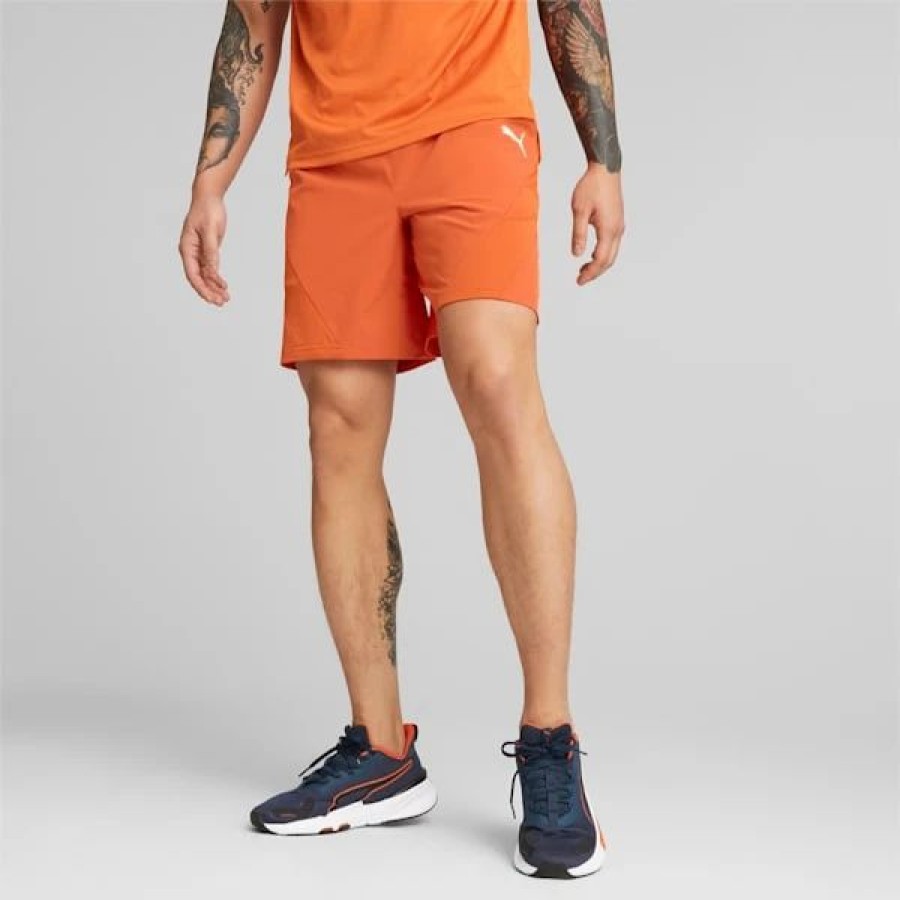 Sports * | Puma Fit Stretch Men'S Woven Training Shorts Chili Powder