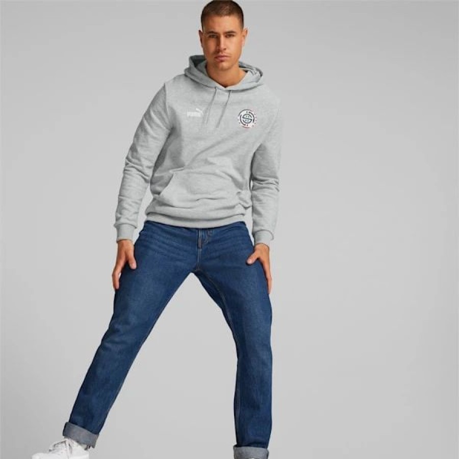 Sports * | Ftblcore Fan Men'S Hoodie Light Gray Heather-Puma White