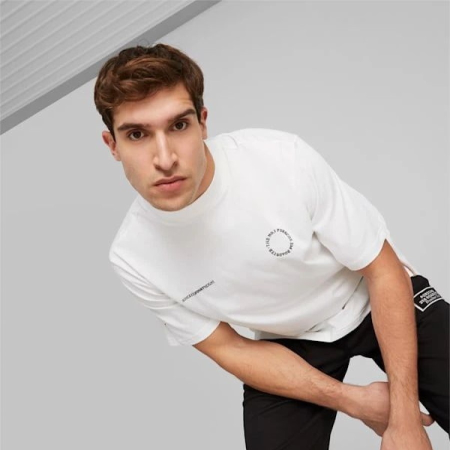 Sports * | Porsche Legacy 365 Roadster Men'S Tee Puma White