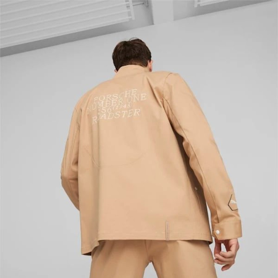 Sports * | Puma Porsche Legacy Men'S Statement Jacket Dusty Tan