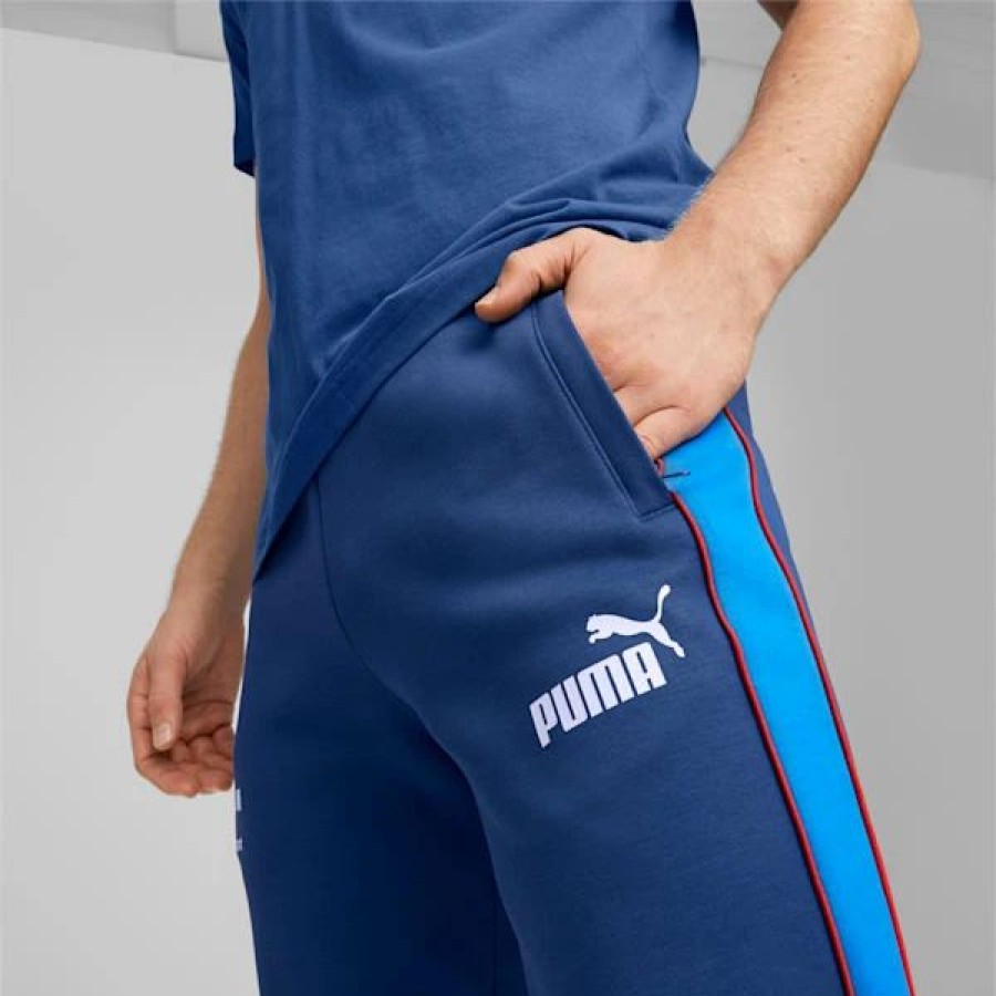 Sports * | Puma Bmw M Motorsport Mt7 Men'S Track Pants Pro Blue-M Color