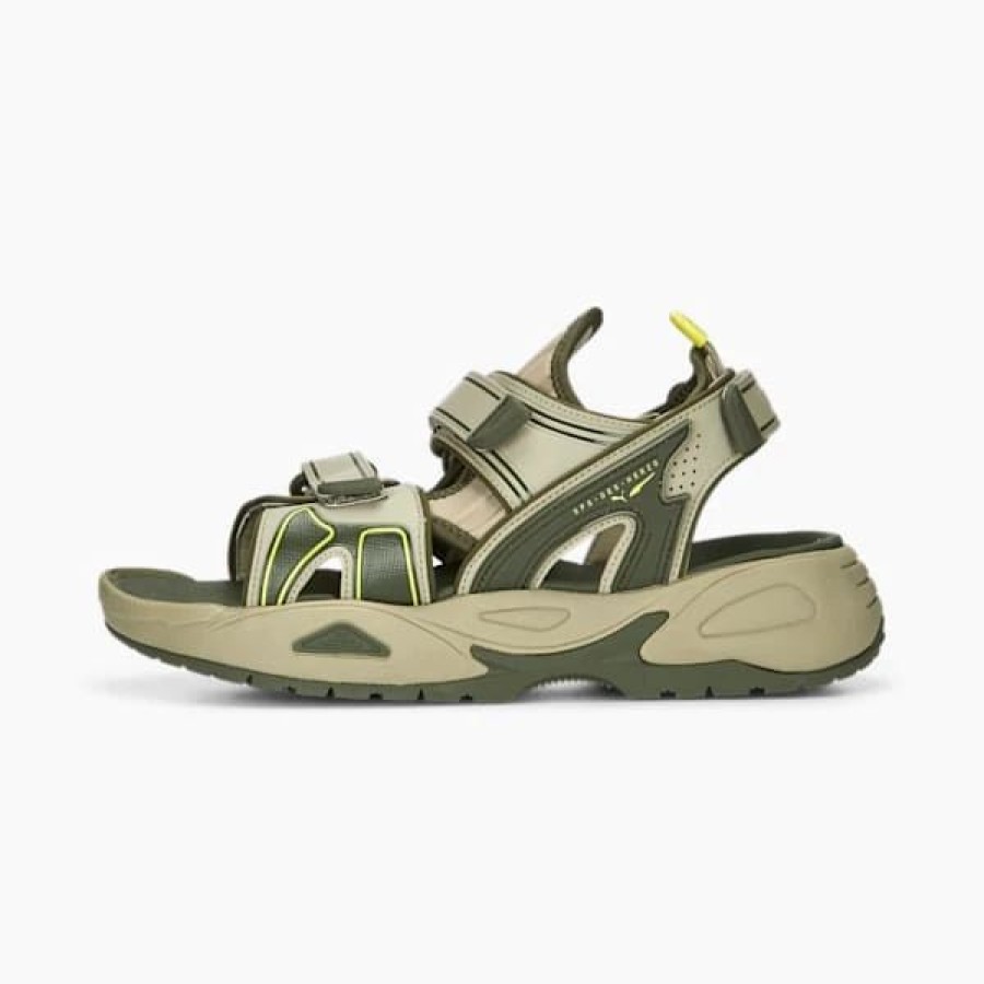 Shoes * | Puma Traek Sandals Birch Tree-Green Moss-Olive Oil