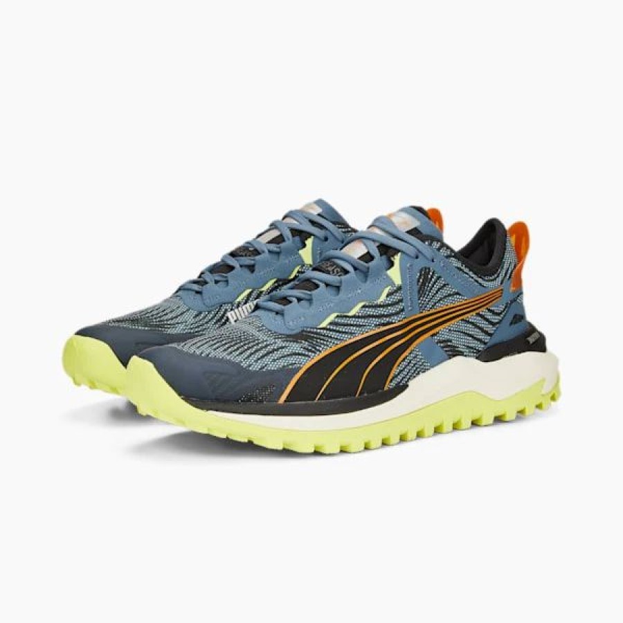 Shoes * | Voyage Nitro 2 Men'S Running Shoes Blue Wash-Orange Brick-Puma Black