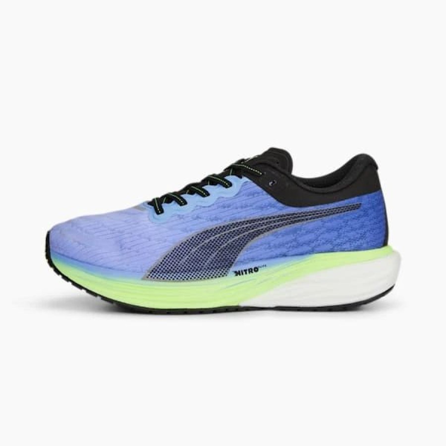 Shoes * | Puma Deviate Nitro 2 Wide Men'S Running Shoes Royal Sapphire-Elektro Purple