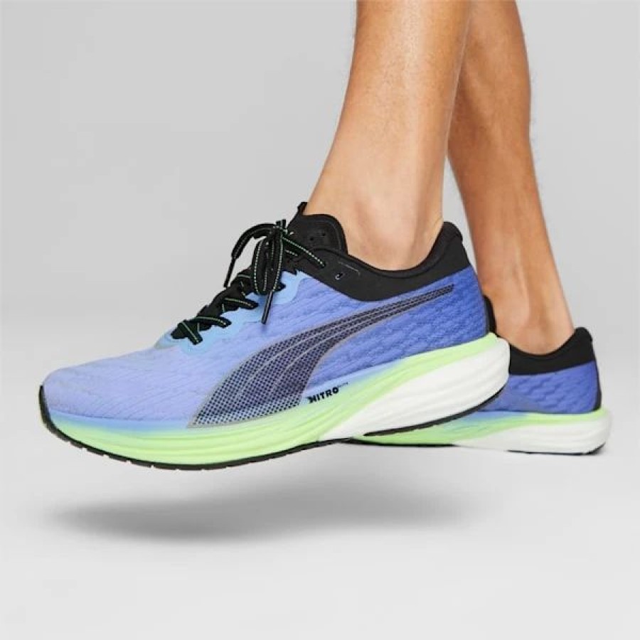 Shoes * | Puma Deviate Nitro 2 Wide Men'S Running Shoes Royal Sapphire-Elektro Purple