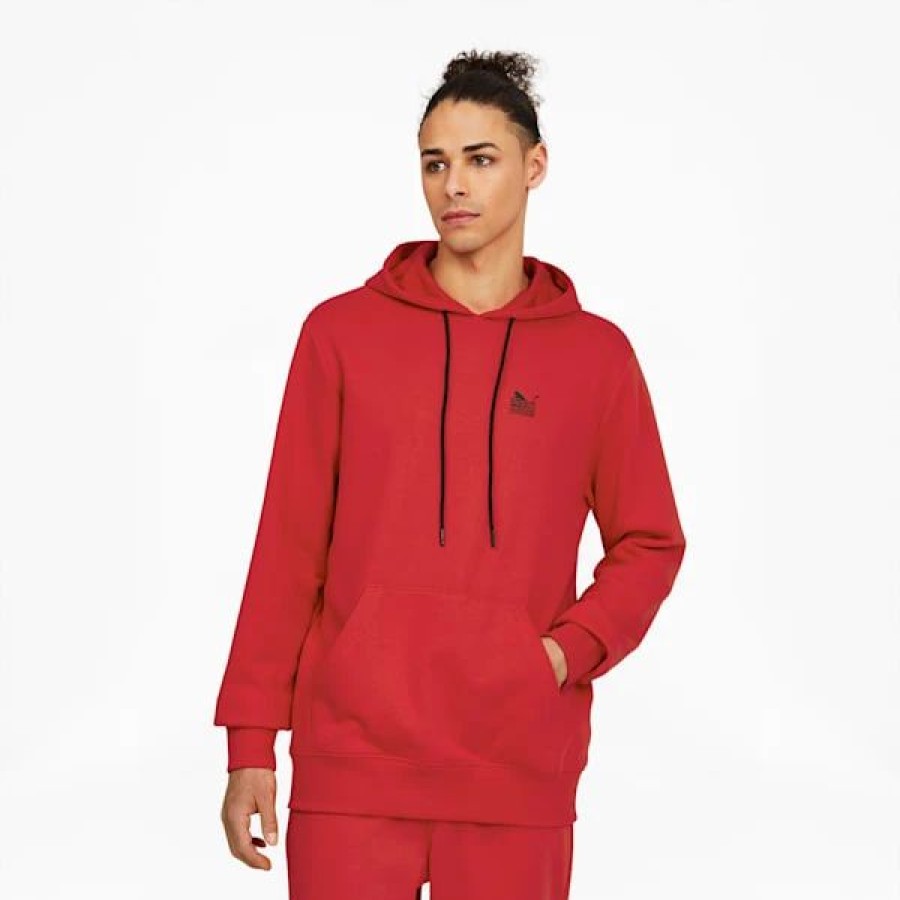 Clothing * | Puma X Tmc Everyday Hussle Hoodie High Risk Red