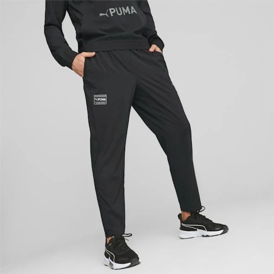 Clothing * | Puma Fit Woven Men'S Training Jogger Puma Black