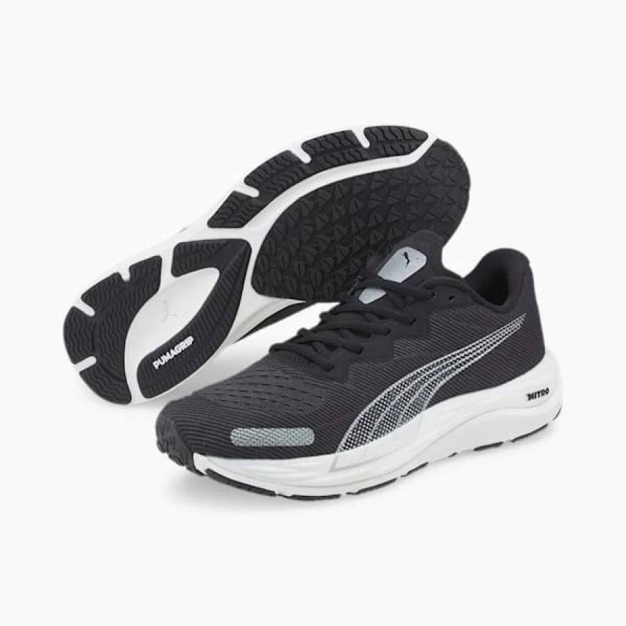 Sports * | Velocity Nitro 2 Men'S Running Shoes Puma Black-Puma White