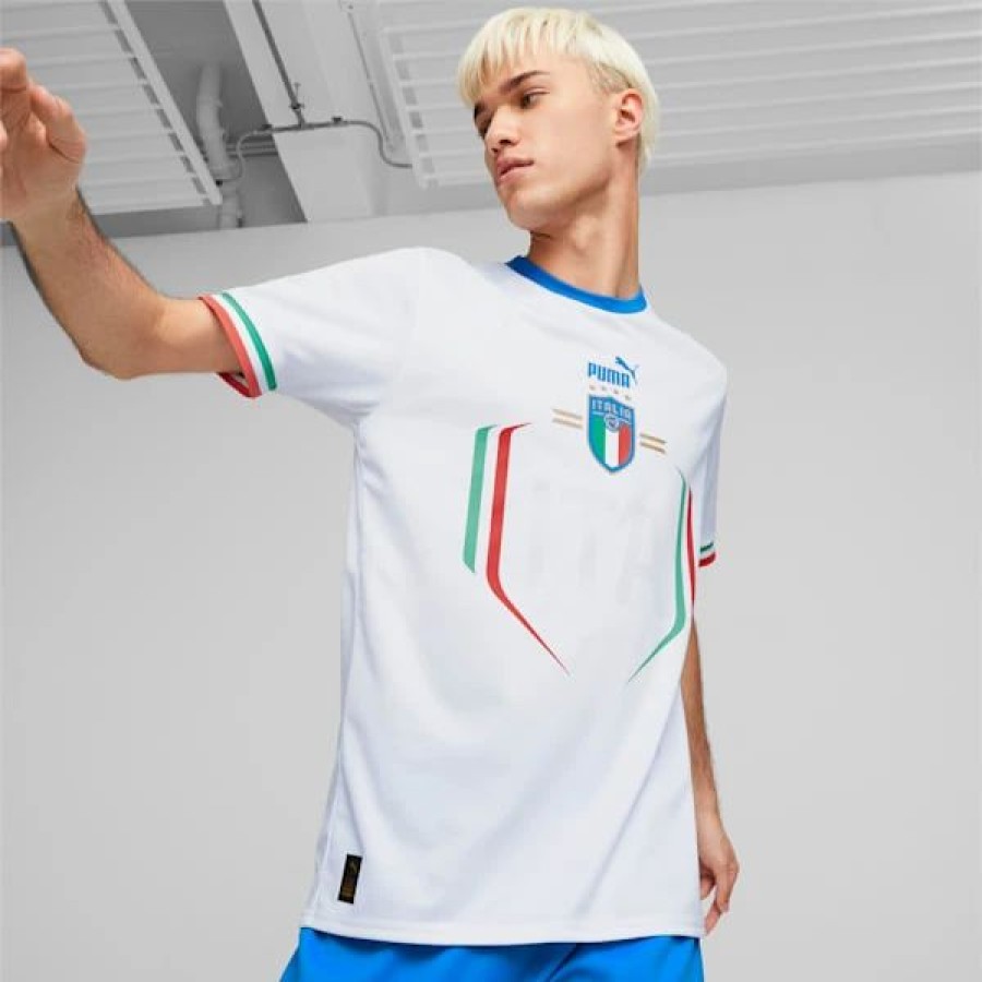 Clothing * | Italy Away '22/'23 Men'S Replica Jersey Puma White-Ultra Blue