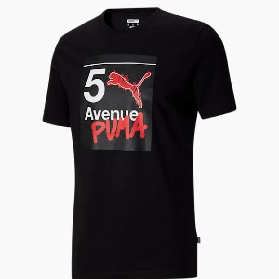 Clothing * | Puma Nyc 5Th Ave Subway Men'S Tee Puma Black