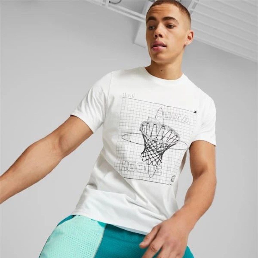 Sports * | Clear Out Basketball Men'S Tee Puma White