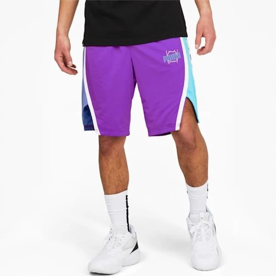 Sports * | Puma X Lamelo Ball One Of One Curl Shorts Purple Glimmer