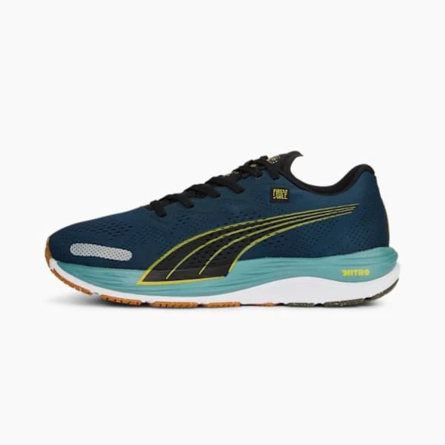 Shoes * | Puma X First Mile Velocity Nitro 2 Men'S Running Shoes Dark Night-Fresh Pear : Coming Soon