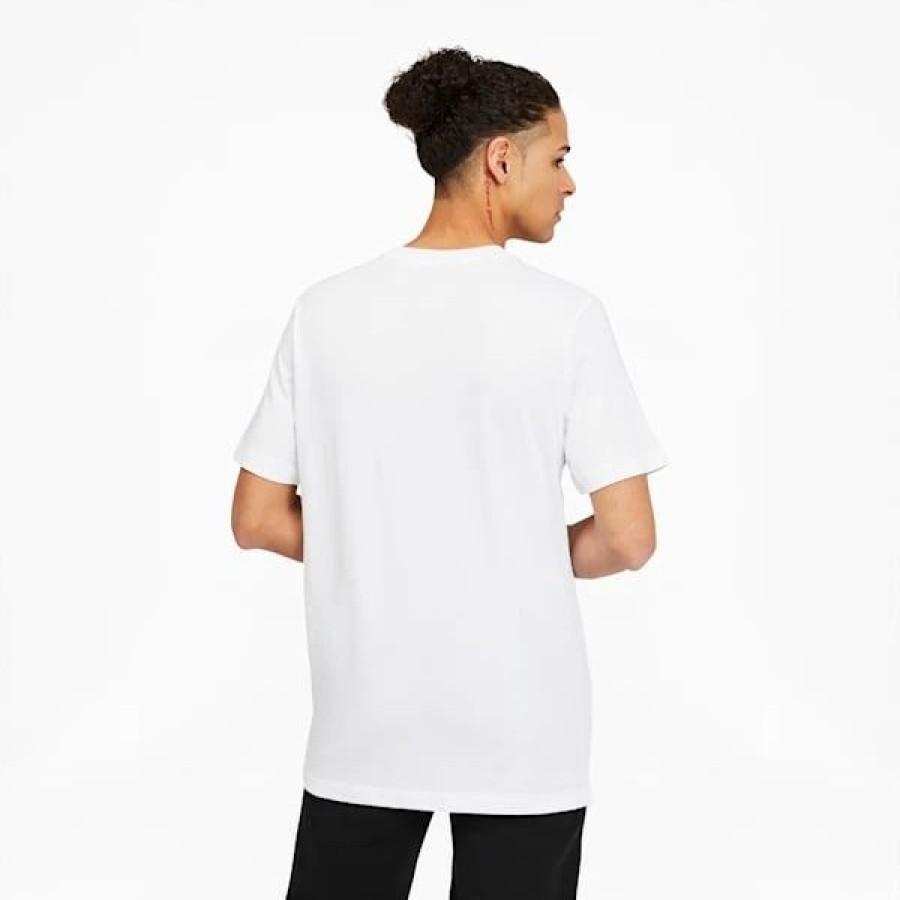 Clothing * | Cat Circle Men'S Graphic Tee Puma White