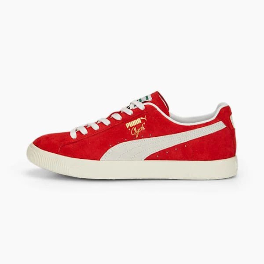 Shoes * | Clyde Og Sneakers For All Time Red-Puma White-Pristine