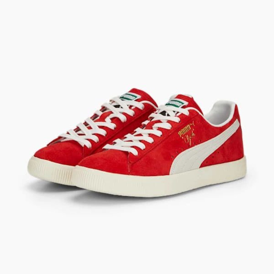 Shoes * | Clyde Og Sneakers For All Time Red-Puma White-Pristine