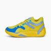 Shoes * | Puma Trc Blaze Court Basketball Shoes Vibrant Yellow-Elektro Purple