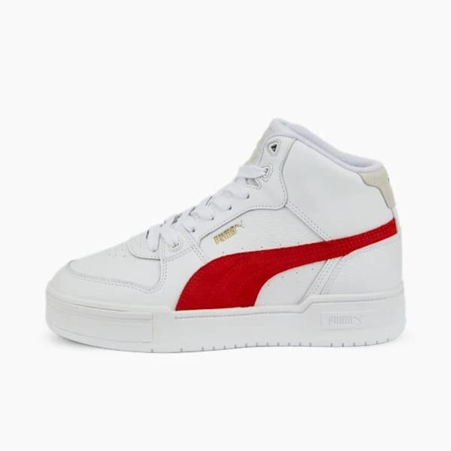 Shoes * | Ca Pro Mid Heritage Sneakers Puma White-Burnt Red